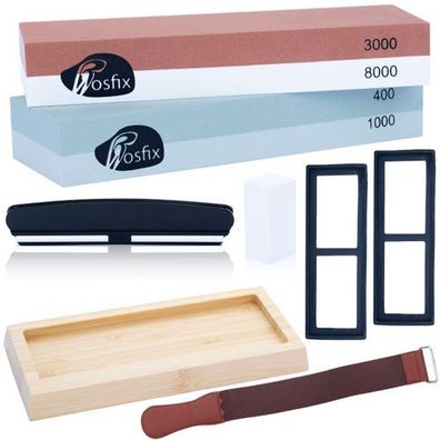 Rosfix Set Wassersteine 400/1000/3000/8000 – Korund | 18x6x3 cm, 1,9 kg