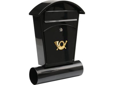 Briefkasten 480x280x80mm schwarz