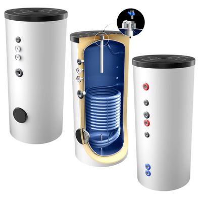 Neue Generation 300 Liter Warmwasserspeicher, mit 1 elliptischen Wärmetauscher, inkl