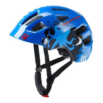 Cratoni Maxster Fahrradhelm Kinder Gr. XS-S Blue Pirate Glossy