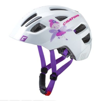 Cratoni Maxster Fahrradhelm Kinder Gr. S-M Fay White Glossy