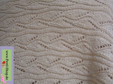 Loop, Stola, Umhang, handmade, neu, cremefarben, hand gestrickt