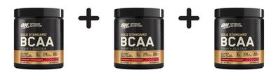 3 x Optimum Nutrition Gold Standard BCAA Train + Sustain (266g) Raspberry Pomegranate