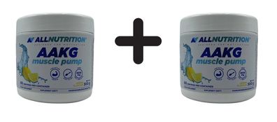 2 x Allnutrition AAKG Muscle Pump, Lemon - 300g