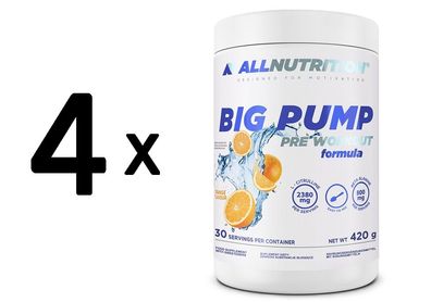 4 x Allnutrition Big Pump, Orange - 420g