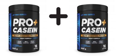 2 x Allnutrition Pro+Casein, Strawberry-Wild Strawberry - 500g