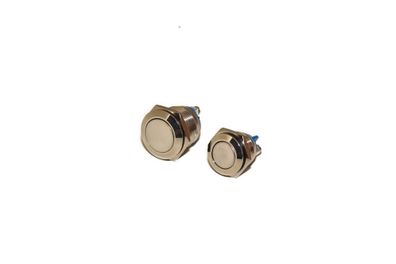Taster Drucktaster Einbau Ø16mm/Ø19mm wasserdichte Schraubkontakte Edelstahl V2A