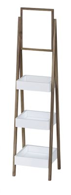 Regal mit Spiegel aus Holz in Braun – elegantes, funktionales Design