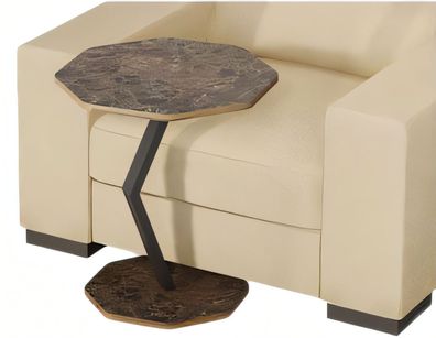 Beistelltisch aus Holz in Braun modern eleganter Wohnstil