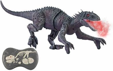NEU XL Dinosaurier ferngesteuert Sound Sprühnebel Roboter Funk 45 cm für Kinder