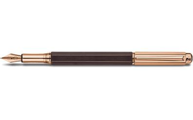 Caran d’Ache Varius Füllfederhalter Ebony, Roségold plattiert