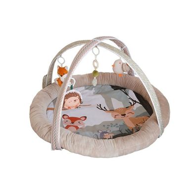 Spieldecke mit Zubehör, beige, Erlebnisdecke, Babymatte ab Geburt, Spielbogen