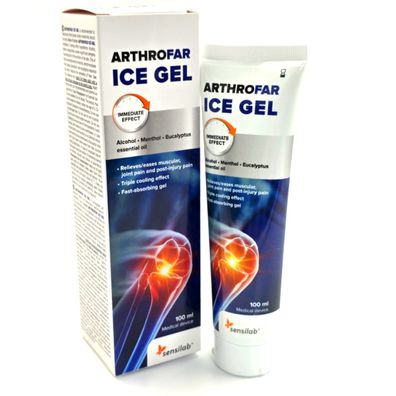 ArthroFar ICE GEL 100 ml Kühlend, Fettfrei, Angenehmer Geruch, Neu Blitzversand