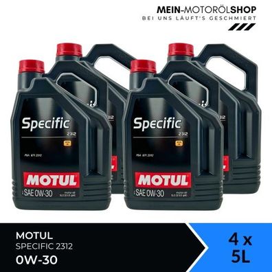 Motul Specific 2312 0W-30 4x5 Liter