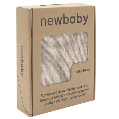 Bambus-Strickdecke New Baby 100x80 cm beige