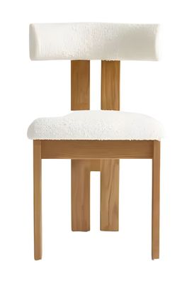 Eleganter Stuhl mit Holzgestell ruhigem Design und gepolsterter Sitzfläche