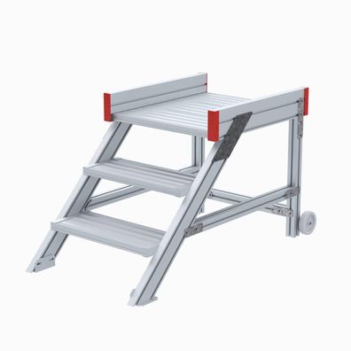 Euroline 514 Anstieg 45EUR 600mm Stufenbreite 3 Stufen Alu gerieft
