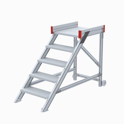 Euroline 514 Anstieg 45EUR 600mm Stufenbreite 5 Stufen Alu gerieft
