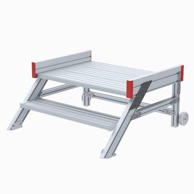 Euroline 514 Anstieg 45EUR 1000mm Stufenbreite 2 Stufen Alu gerieft