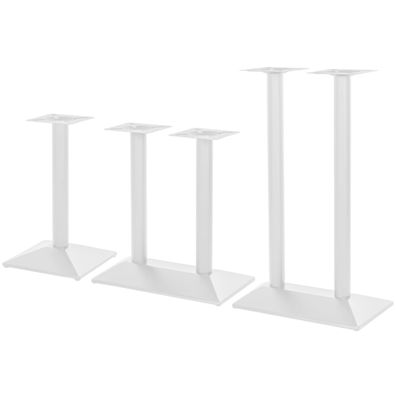 Tischgestell Modell „München“ Weiss in Single, Doppelt oder Stehtisch Variante z