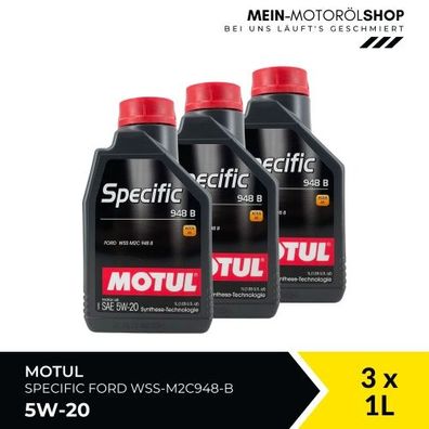 Motul Specific Ford WSS-M2C948-B 5W-20 3x1 Liter