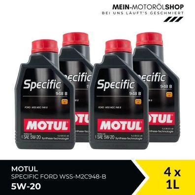 Motul Specific Ford WSS-M2C948-B 5W-20 4x1 Liter