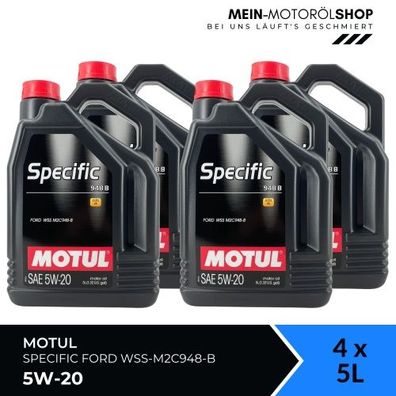 Motul Specific Ford WSS-M2C948-B 5W-20 4x5 Liter