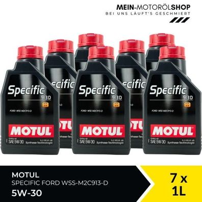 Motul Specific Ford WSS-M2C913-D 5W-30 7x1 Liter