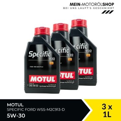 Motul Specific Ford WSS-M2C913-D 5W-30 3x1 Liter