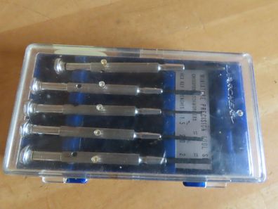 Miniature Precision Tool Set Crosspoint Scrwdrivers 2 Schrauber + 3 sechskant Archer