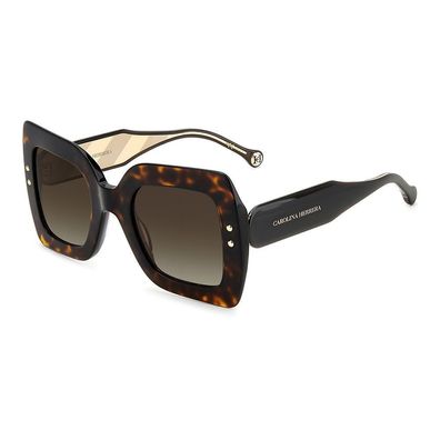 Carolina Herrera Brown Acetate Sunglasses