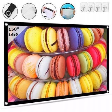 Projection SCREEN Tragbare klappbare Projektionswand 16:9 332x187 150 Zoll Zenwire