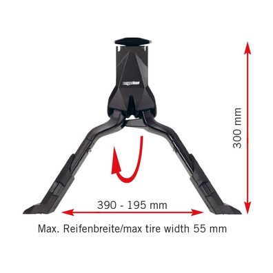 Zweibeinständer Ergotec Double Flex 3 28/29 Zoll