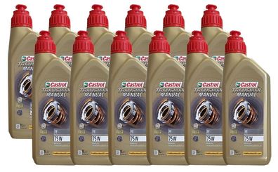 Castrol Transmax Manual FE 75W 12x1 L Schaltgetriebeöl FORD WSS M2C200-D2