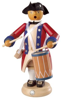 Räucherfigur Räuchermann Militär-Trommler Virginia State Garrison Regiment