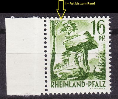 Germany Alliiert Franz. Zone [RheinlPfalz] MiNr 0006 yv I ( * */mnh )