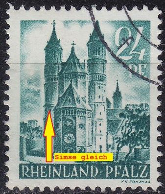 Germany Alliiert Franz. Zone [RheinlPfalz] MiNr 0024 y IV ( O/used )