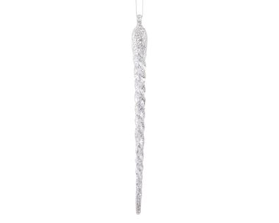 Anhänger XL Eiszapfen Kunststoff 29cm, 1 Stück