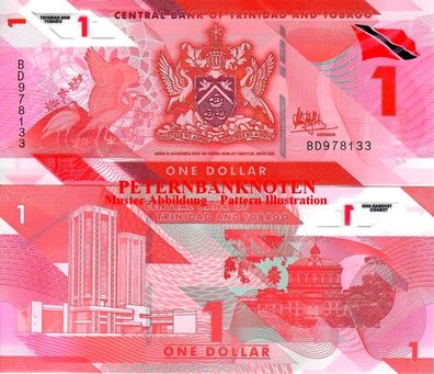 Trinidad AND TOBAGO 1 Dollar 2020 Unc P. New Polymer 648#