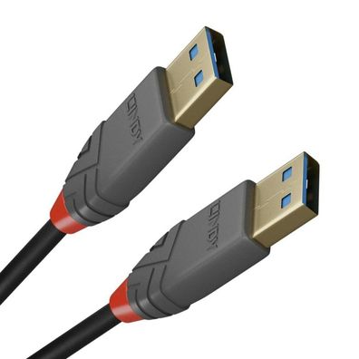 LINDY USB 3.0 Kabel Typ A/A Anthra Line M/M 2m