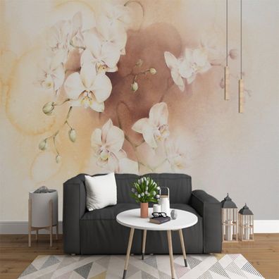 Vlies Fototapete Wandtapete Wandbilder Handgemalte Phalaenopsis Orchidee 3811