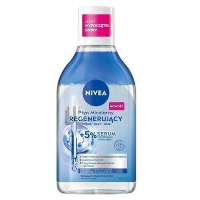 Nivea Mizellenloesung mit 5% Serum, 400ml - Regenerierende Gesichtspflege fuer all
