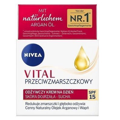 Nivea Vital Anti-Aging Tagescreme LSF15 mit Naehrender Formel, 50 ml - Intensive