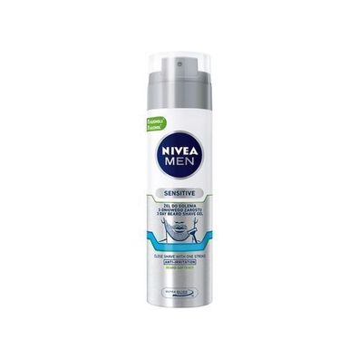 Nivea Men Rasiergel fuer empfindliche Haut und Dreitagebart, 200 ml