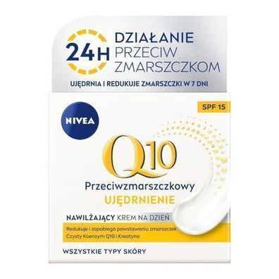 Nivea Q10 Power Anti-Falten & Straffende Gesichtscreme fuer den Tag, 50 ml