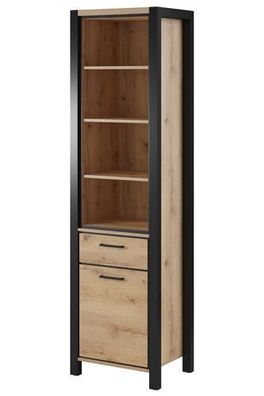 Regalschrank AKTIV 05 Regal Bücherregal mit Tür und Schublade (ohne Beleuchtung)