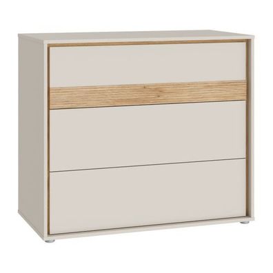 WEXK211-M820 Kommode Wexlin mit 3 Schubladen - Sandbeige