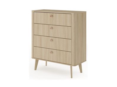 Kommode VIKI - B mit 4 Schubladen Barista Eiche