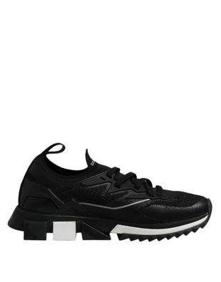 Dolce & Gabbana Black Sorrento Sport Stretch Sneakers Shoes