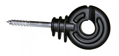 Ringisolator kompakt schwarz kurze verzinkte Stütze 90 Stück im Eimer Weidezaun